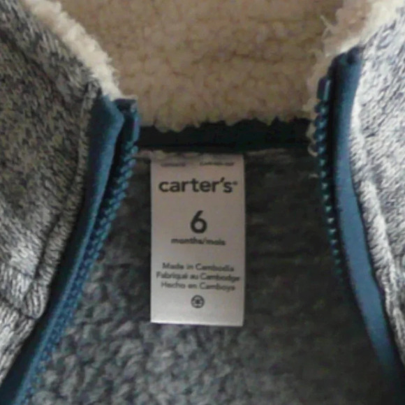 Guess + Carter's Baby Boy Clothes Jeans + Fleece Vest 6/9M - Picture 8 of 8